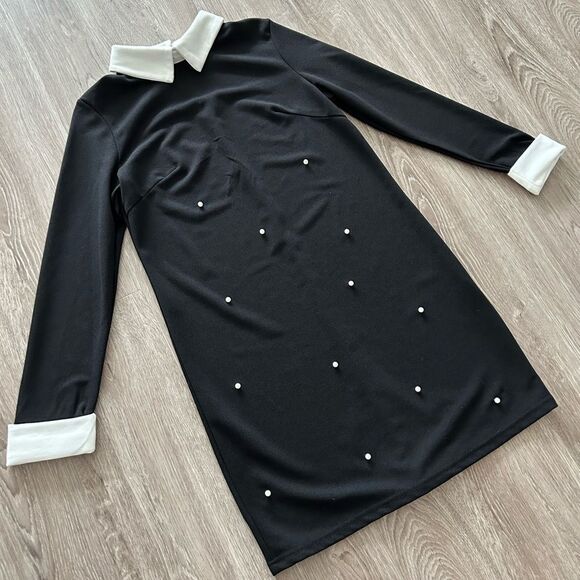 Pearl Embellished Mini Dress - Picture 3 of 9